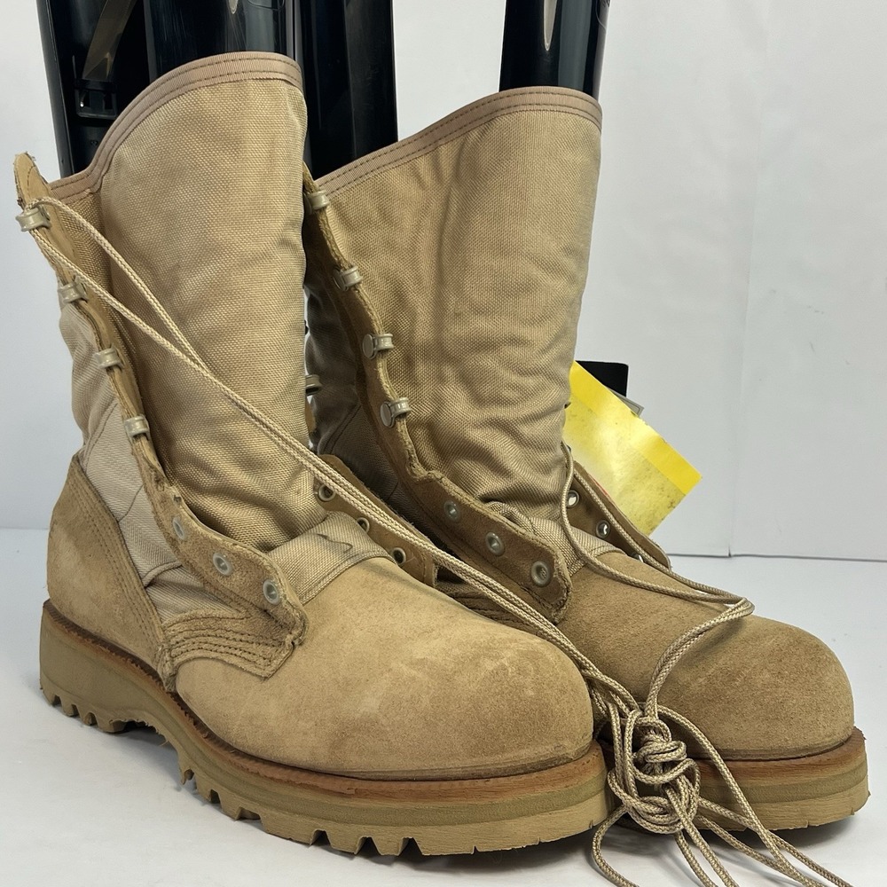 NEW Belleville 220 DES ST Hot Weather Tan Steel Toe Boots Mens Size 6 Regular - Picture 2 of 5